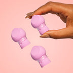3 BeeBee Blender refill-svamper fra Dråpe Beauty, ekstra myke sminkesvamper utviklet for håndtaket fra BeeBee Blender starterpakken.