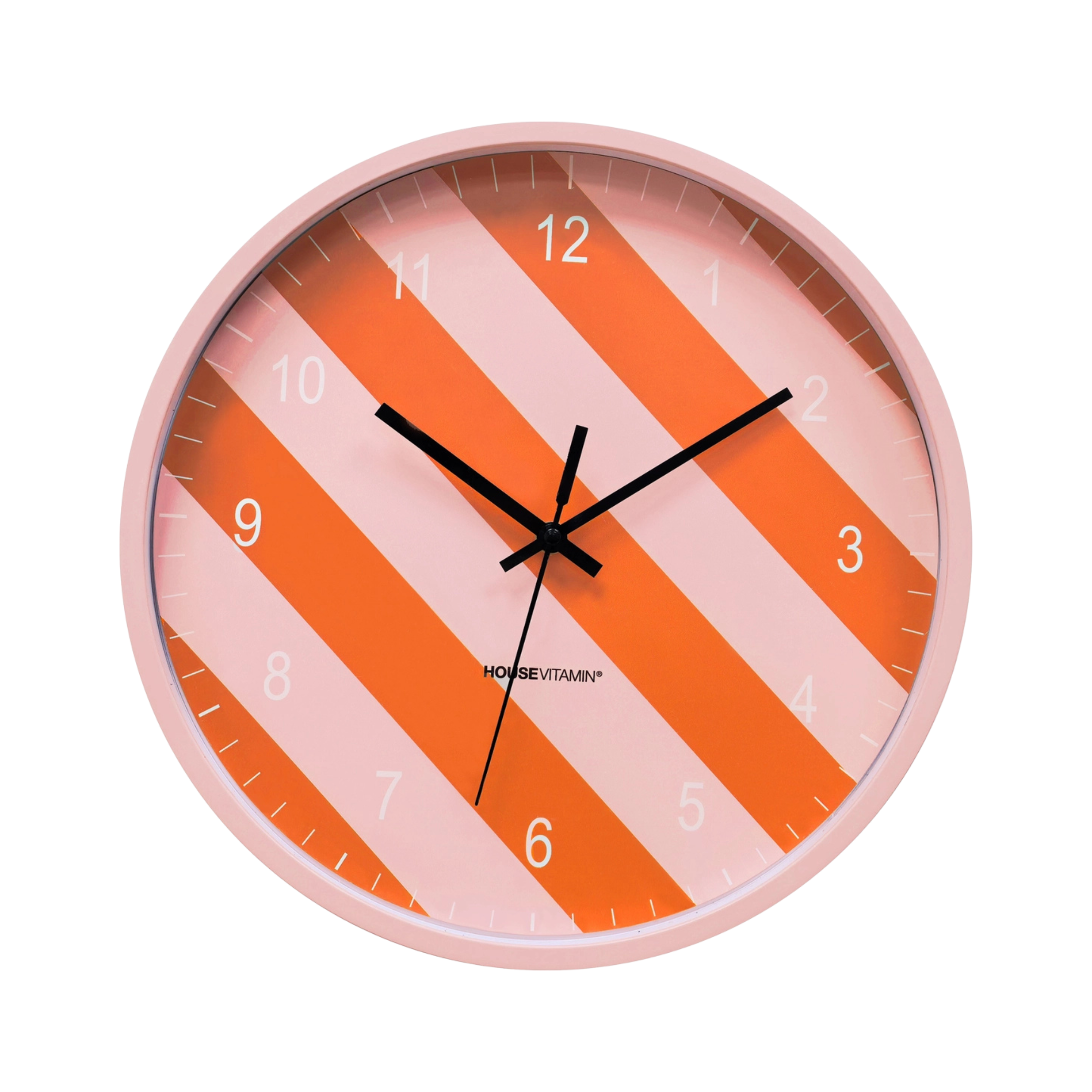Funfetti - Veggklokke med striper