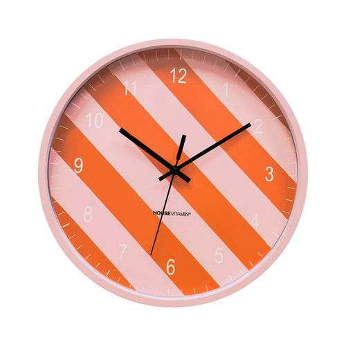Funfetti - Veggklokke med striper