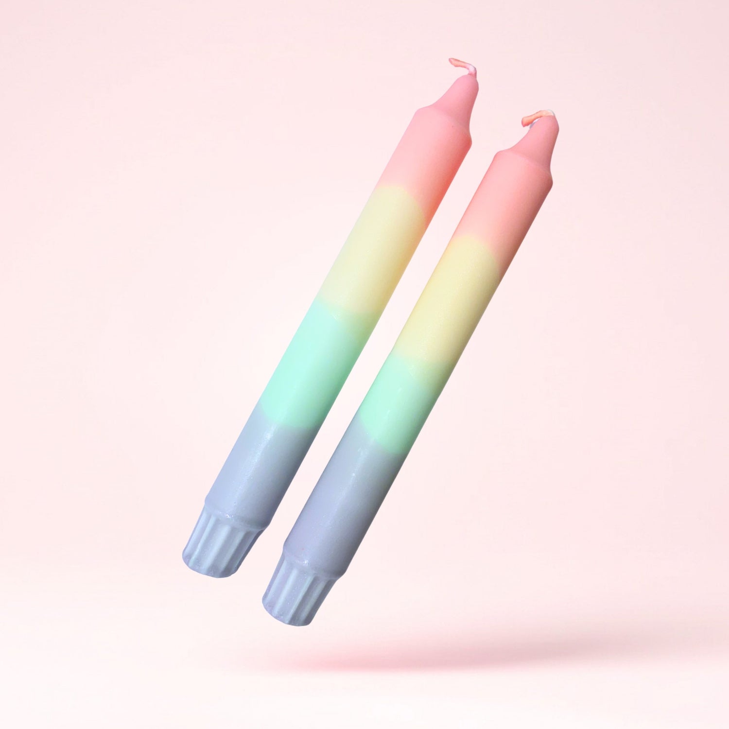Håndlaget lys – Pastel (2stk)