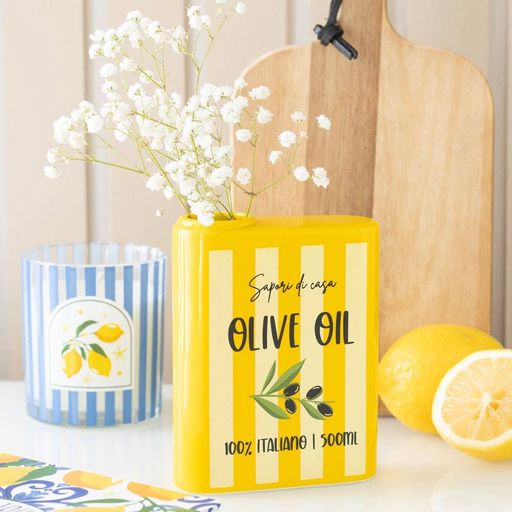 Italiensk-inspirert vase til blomster og dekor
