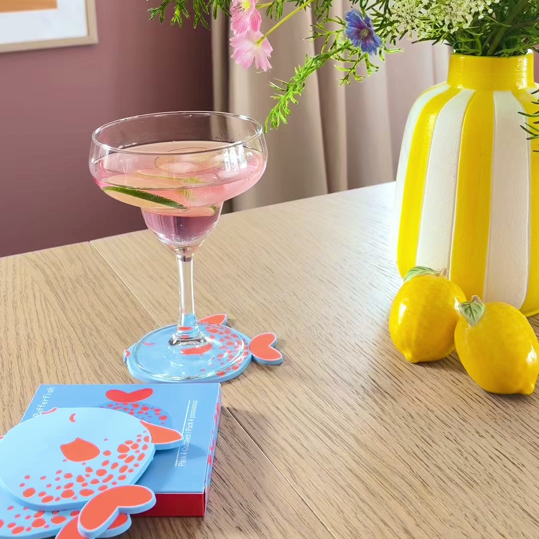 Silikon bordbrikker formet som pufferfish som beskytter bordet