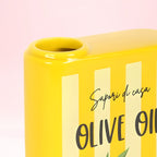 Unik retro vase med vintage italiensk design, fargerik dekor 
